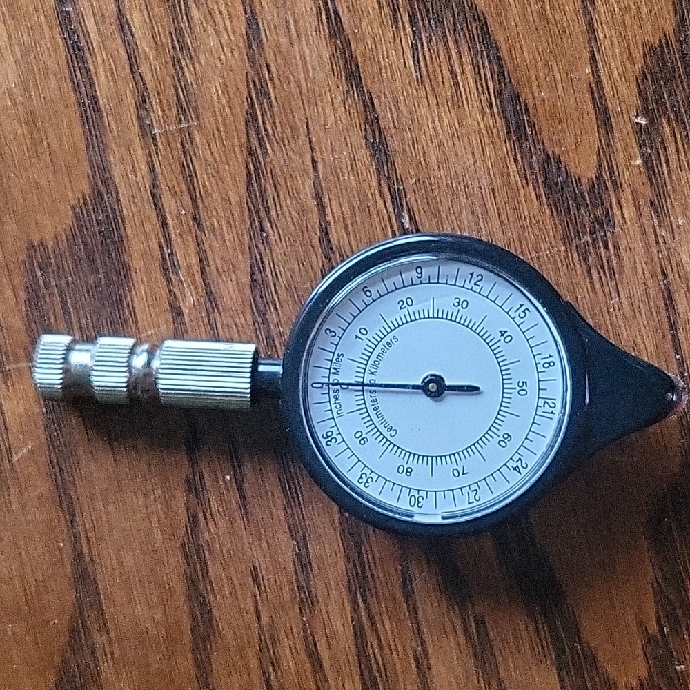 Map Measuring Gauge Meter Scale Mileage Odometer for Outdoor Camping Hiking